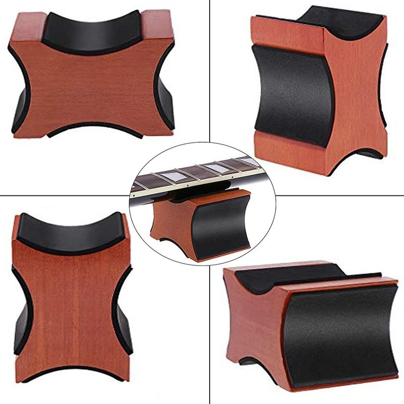 LOYELEY Guitar Neck Rest, Guitar Pillow, Neck Support, Wooden Pillow,