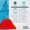 LVL10 Pro Training Cones - 2" Flat Cones for Sports