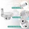 sourcing map Aluminum Alloy Handwheel 50mm OD 6mm Bore Lathe