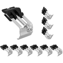 Undermount Sink Clips, Sink Mounting Brackets, Sink Bow Clips, Sink Bow Mounting Brackets, Undermount Sink Clips, Sink Slot Clamp, Sink Mounting, 10 Pieces, Black