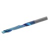 Single Flute Cutter Tungsten Steel Spiral End Mill Straight Shank