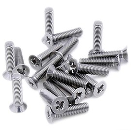 M4 (4mm x 60mm) Pozi Countersunk Machine Screw (Bolt) - Stainless Steel (A2) (Pack of 20)