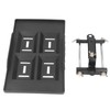 Car Battery Hold Down Tray Bracket Kit Height Adjustable Black