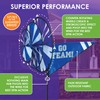 Premier Kites Triple Spinner Blue – Eye-Catching “Go Team!” Garden