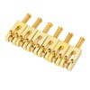 6Pcs Guitar Bridge Roller Saddles Height Adjustable Vintage Style Electric