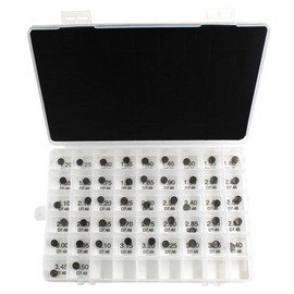 Road Passion 7.48mm Valve Shims Kit 1.2mm-3.5mm in 0.05mm increment 47 Pieces Replacement for Kawasaki KX250F 2004-2019/ Ninja ZX-6R 1995-2002 2007-2011/ NINJA ZX-7R 1991-2003
