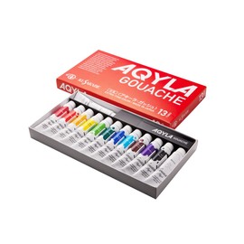 (One of 12 colors + white) Kusakabe Akira Gouache 11ml 13 pcs set