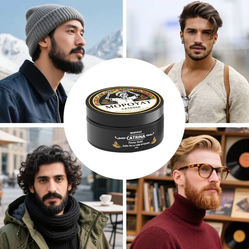 Crema Tratamiento Barba Crecimiento Cabello Barba Mopoyat
