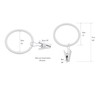 LBY 30 Pack Curtain Rings with Clips, 39mm(1.54'') Interior Diameter