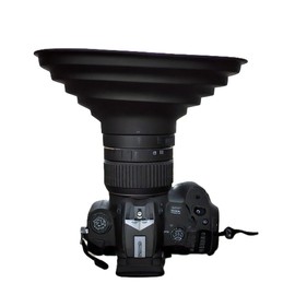 Anti Reflection Lens Hood - Universal Rubber Camera Hood for DSLR & Mirrorless, Anti-Glare & Glare Reduction, Fits 50mm to 70mm Lens Filter Thread – for Canon, Nikon, Sony and More