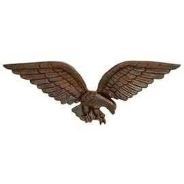 UD Cast Iron American Bald Eagle Wall Plaque - Patriotic Wall Decor