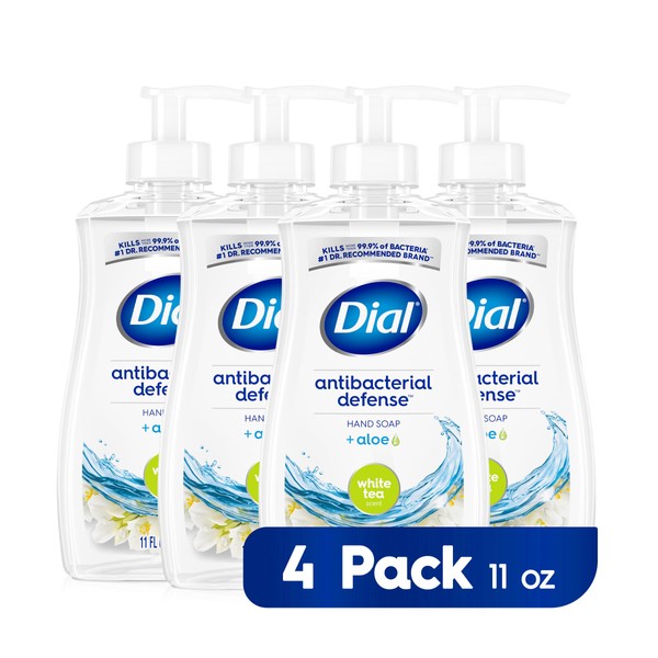 Dial Dial Antibacterial Liquid Hand Soap, White Tea, 11 fl