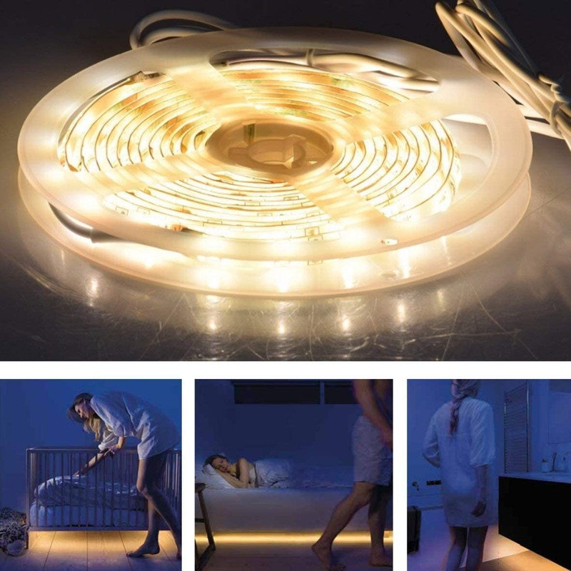 LED Bed Light With Motion Sensor, Bed Light Bar, Night