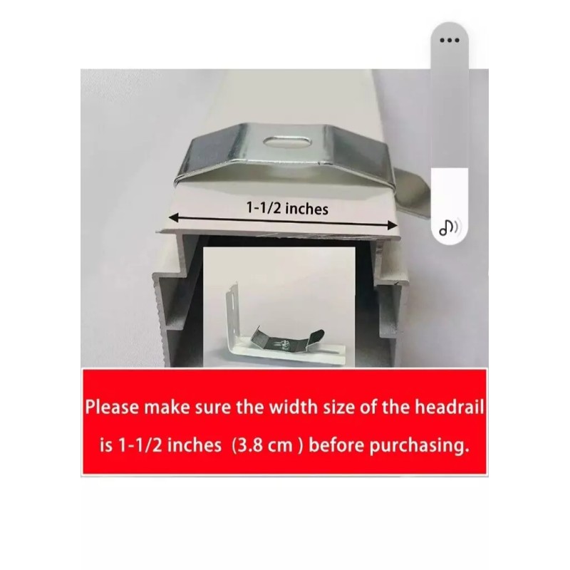 AuRiver 6 Pcs Vertical Blind L Bracket Vertical Blind Bracket