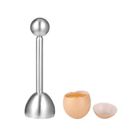 GOIYZTTR Egg Topper Egg Cutter Stainless Steel Egg Opener Egg Cutter Cracker for Cutting and Separating Egg Shells (3.4 cm, Silver)