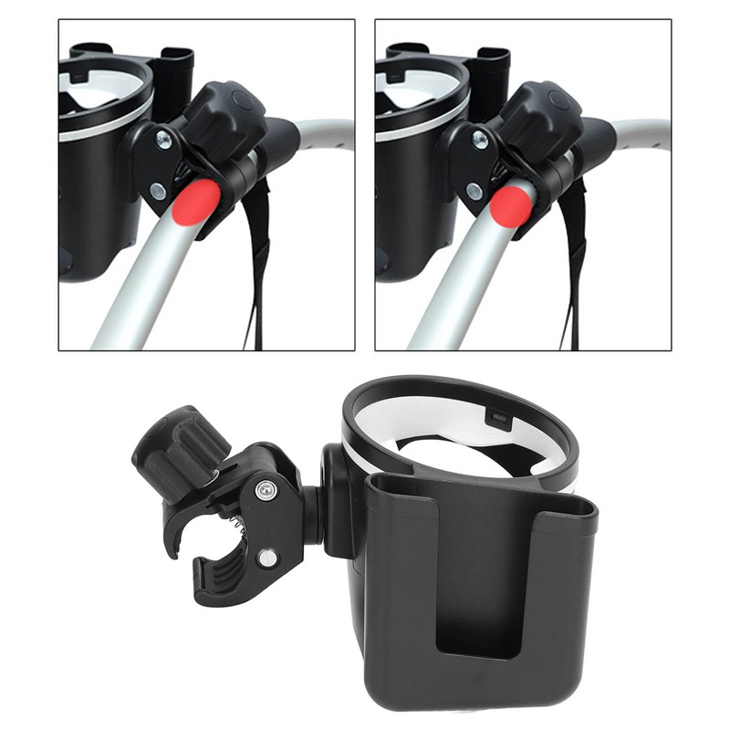 Baby Stroller Cup Holder Prevent Slipping Adjustable 360 Degree Rotating