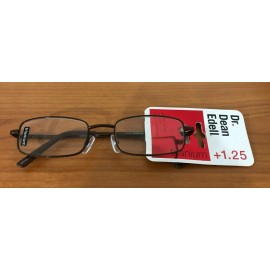 Dr. Dean Edell DR DEAN EDELL TITANIUM READING GLASSES +1.25 BROWN FRAME BRAND NEW GET IT NOW