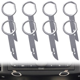 8-Piece Set Car Radio Removal Tool, Car Radio Release Tool, Radio Release Tool, Stainless Steel Car Self Media Removal Keys, for Most Car Models