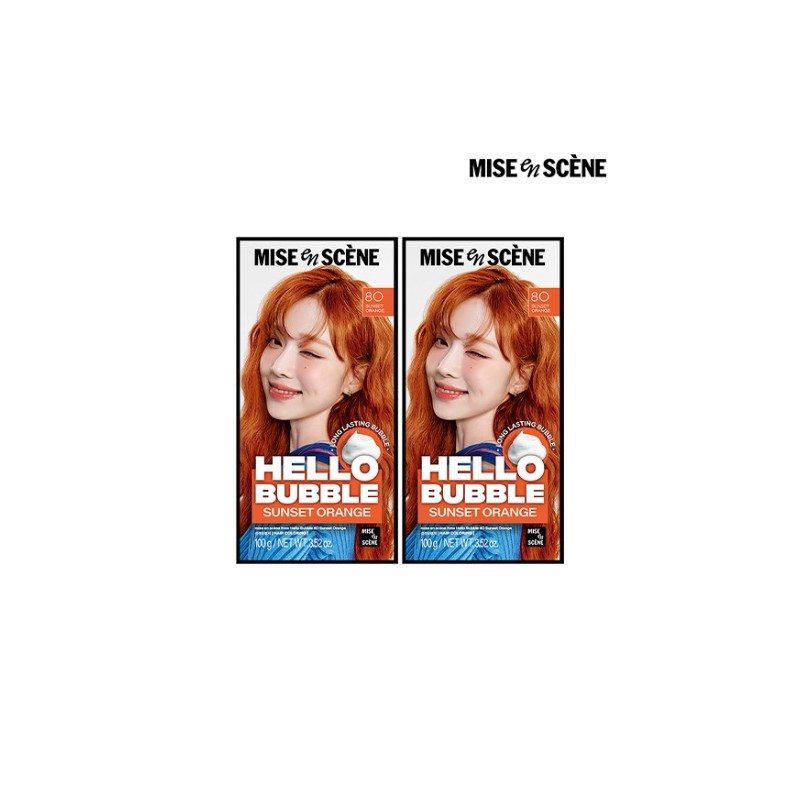 Mise-en-scène New Hello Bubble 8O Sunset Orange 100g, 2 pieces