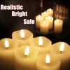 Eywamage Ivory Flameless Votive Candles with Timer Batteries Set of