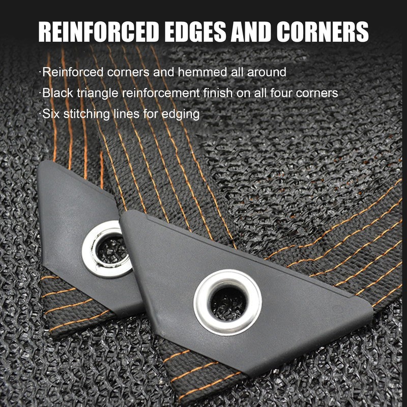 Sanoble Shade Cloth 90% Black Sunblock Net for Garden Patio,