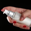 3PCS 30ML/1oz Empty Frosted Glass Lotion Pump Bottle Refillable Cosmetic