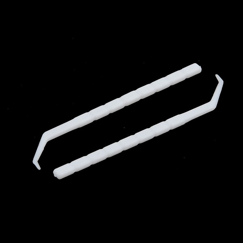 xjs Plastic Household Teeth Cleaning Tool Curved Hook Toothpicks White