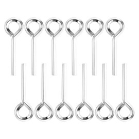 PATIKIL 7/32" Standard Hex Dogging Key, 12 Pack Solid Steel Wrench Door Key with O-Ring Full Loop for Crash Bar, Push Bar Emergency Exit Devices, Silver