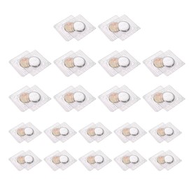 CWPFVQA 20 Pairs of Invisible Magnetic Buckles, Magnetic Clasps, Craft Magnets, Magnetic Push Buttons, Sewing Magnets, Seamless Curtain Magnets, Magnetic Scarf Buckles, silver