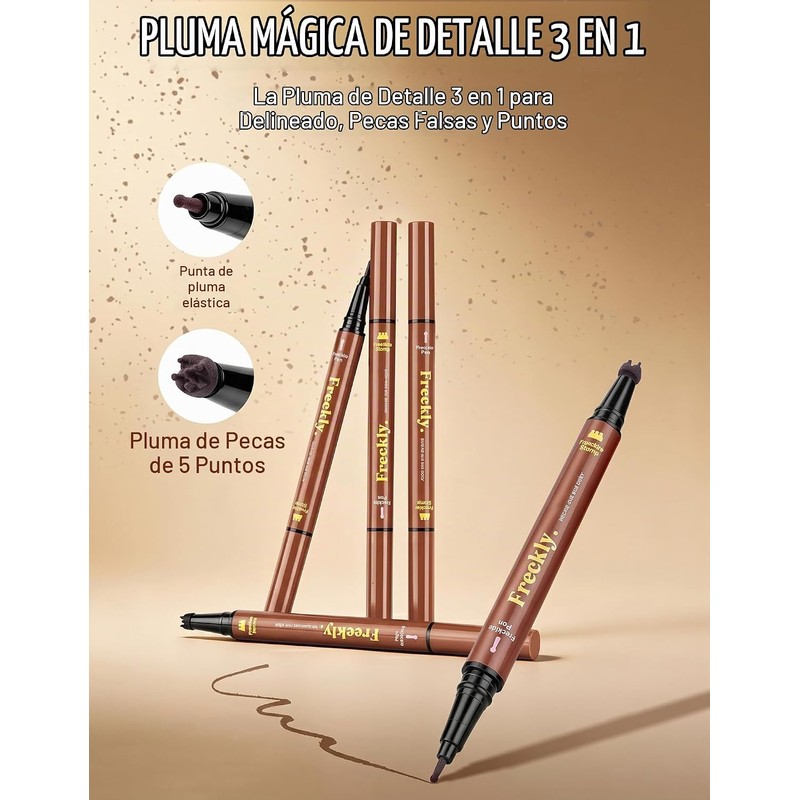 Erinde Lápiz Natural Para Pecas, 2 en 1 Sello Para