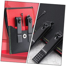 Minkissy 2sets Nail Clipper Kit Ear Spoon Nail Trimming Tools for Men Women for Manicure and Pedicure Carry Case Included