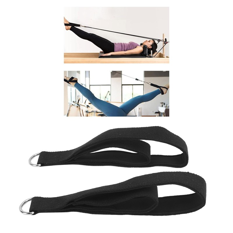 Pilates Straps, Pack of 2, Non-Slip, Adjustable Exercise Straps for