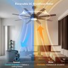 LOFIKEDI Ceiling Fan with Light, 60 Inch Ceiling Fan with