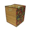 Seta Direct, Foldable Brown Bamboo Square Storage Laundry Hamper with