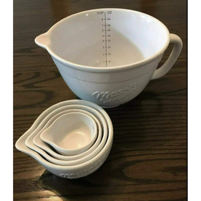 Mason Craft and More 5-Piece Batter Bowl & Measuring Cup