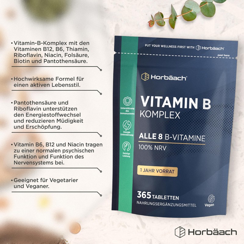 Vitamin B Complex High Dose - All 8 B Vitamins