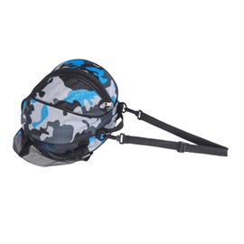 GRIRIW Portable Sports Bag with Side Mesh Pockets Crossbody Sling Backpack for Basketball Soccer Volleyball Lightweight Outdoor Sports Carrier