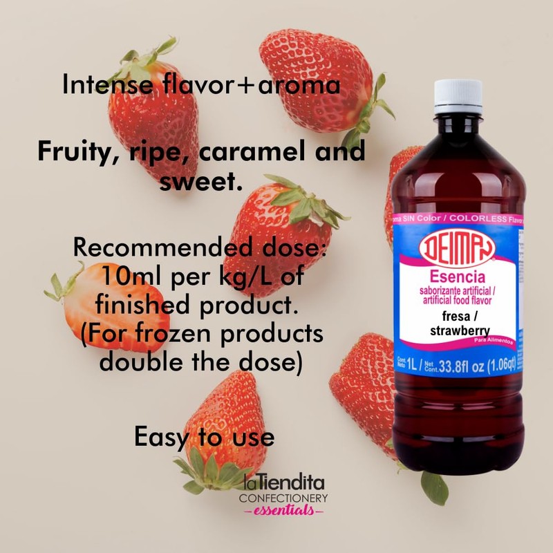 Deiman Artificial Food Flavor Strawberry E (1 Liter)