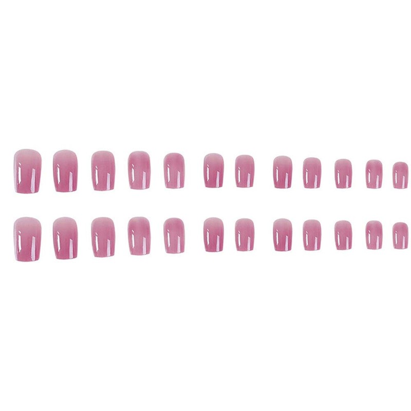 24 Pcs Nail Tip False Nails Sheer Sheer Sheer Nail