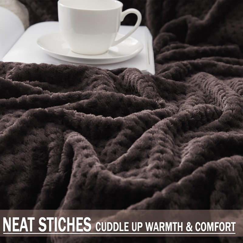Exclusivo Mezcla Extra Large Fleece Throw Blanket, 127x178 CM Soft