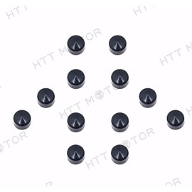 SMT-12 Piece Black Cap Dress Kit Compatible With 99-06 Harley Softail & Dyna Primary Cover Bolt [B073VXG2CF]