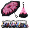SIEPASA Spar. Saa Double Layer Inverted Umbrella with C-Shaped Handle,