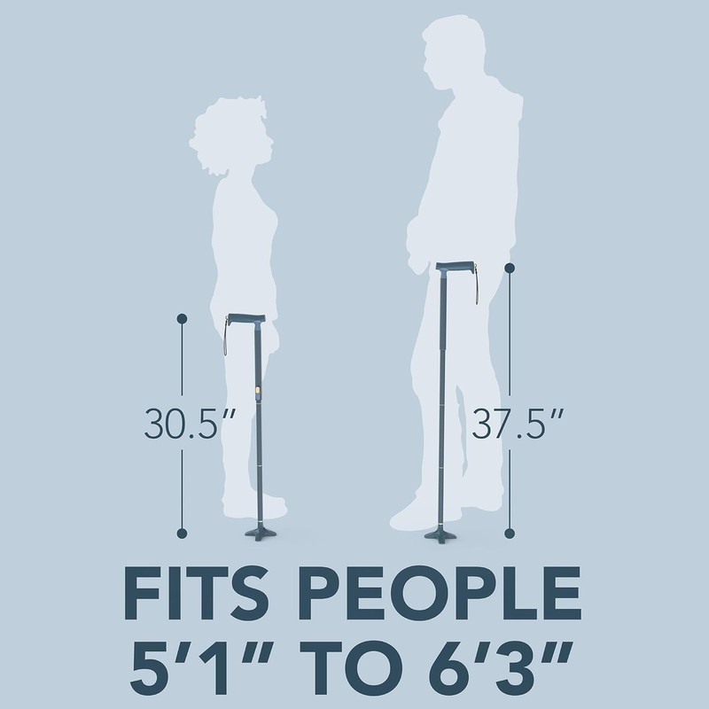 Michael Graves Quick Fold Walking Cane for Men and Women