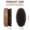 Beard Brush, Black Walnut Boar Bristles Brush for Beard Hair
