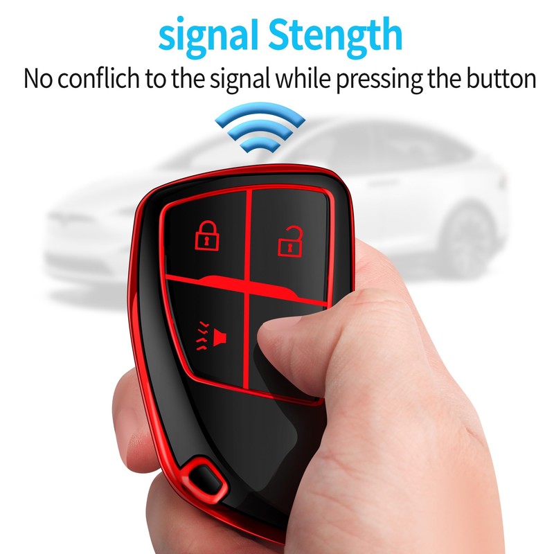 Tukellen for Chevy Key Fob Cover Soft TPU Full Protection