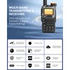 QUANSHENG K6 UVK5(8)AM/FM/DTMF walkie Talkie 200Three Frequency Receiving walkie Talkie