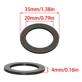 Pocoxll Thrust Needle Roller Bearings, AXK2035 Industrial Bearing with Washers（20x35x2mm）