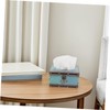 LABRIMP Cute Napkin Box Vintage Wood Tissue Container for Living