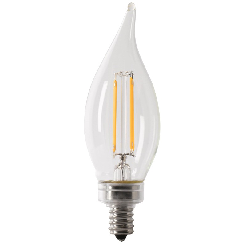 Feit Electric Candelabra LED Light Bulbs, Dimmable, 40W Equivalent, E12