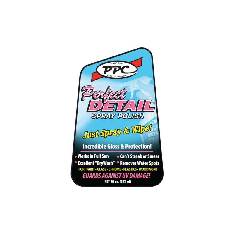 PPC Perfect Detail Spray Polish. Cleans, Polishes, and UV Protection.